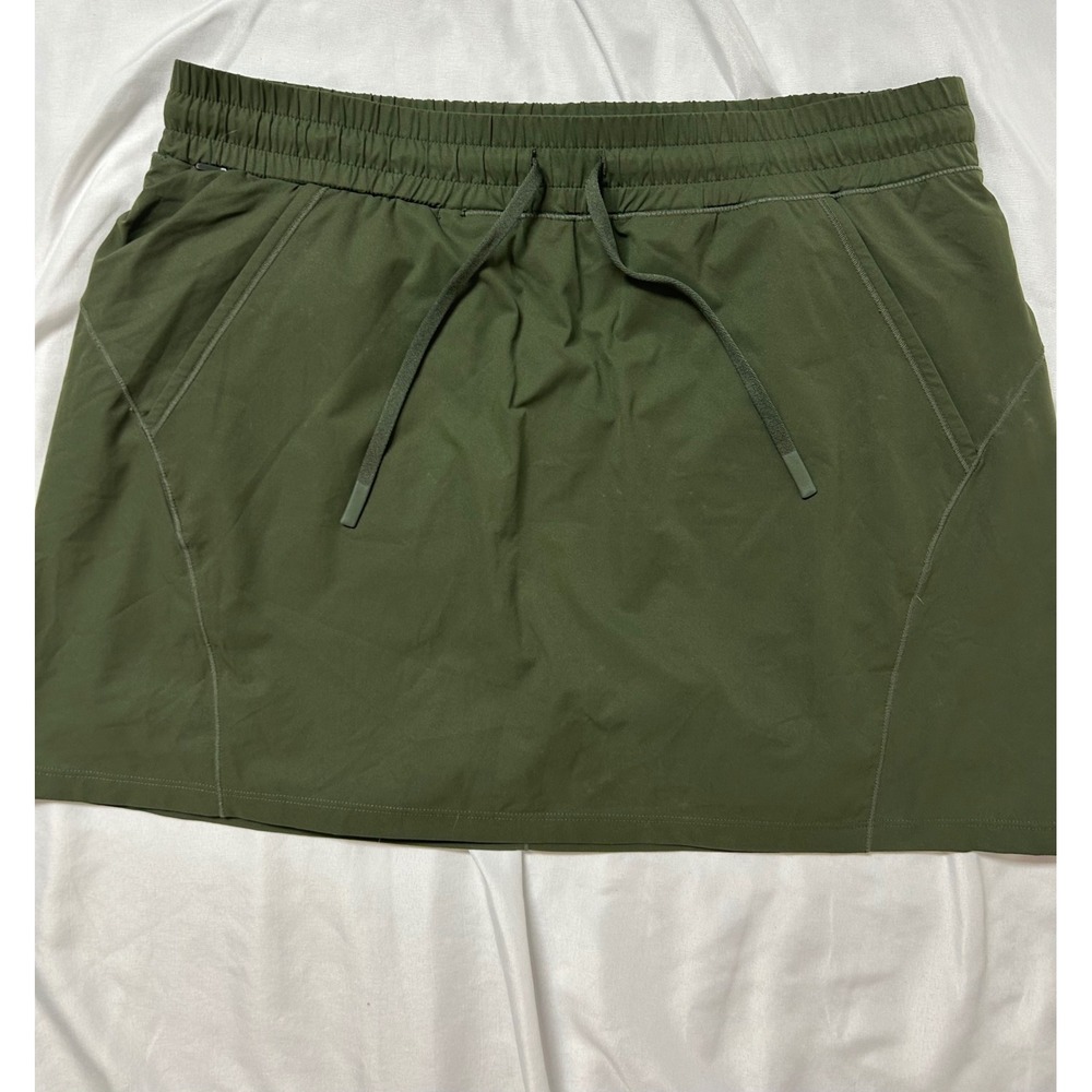 Title Nine Golf Skort Womens Med Green Activewear Skirt with Mesh Liner Pockets - Picture 4 of 11